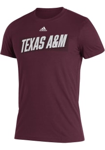 Adidas Texas A&amp;M Aggies Maroon Backdrop Short Sleeve T Shirt