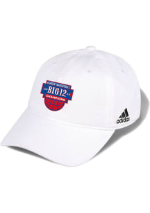 Adidas Kansas Jayhawks 2023 Big 12 Regular Season Champs Slouch Adjustable Hat - White