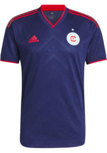 Chicago Fire Mens Adidas Authentic Soccer 22/23 HOME Jersey - Navy Blue
