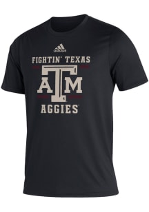 Adidas Texas A&amp;M Aggies Black Slogan Short Sleeve T Shirt