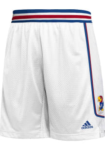 Adidas Kansas Jayhawks Mens White Swingman Shorts