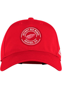 Adidas Detroit Red Wings Team Circle Slouch Adjustable Hat - Red