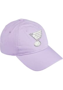 Adidas St Louis Blues Hockey Fights Cancer Slouch Adjustable Hat - Purple