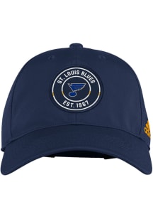 Adidas St Louis Blues Team Circle Slouch Adjustable Hat - Blue