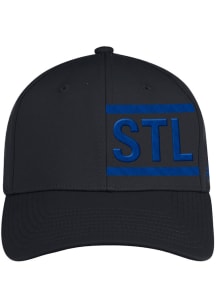 Adidas St Louis Blues Mens Black Team Code Structured Flex Hat