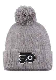 Adidas Philadelphia Flyers Grey Speckle Cuffed Beanie Womens Knit Hat