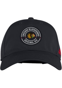 Adidas Chicago Blackhawks Team Circle Slouch Adjustable Hat - Black