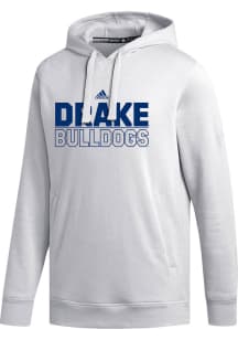 Adidas Drake Bulldogs Mens White Fleece Long Sleeve Hoodie