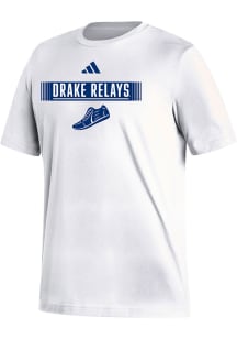 Adidas Drake Bulldogs White Relays Fresh Short Sleeve T Shirt