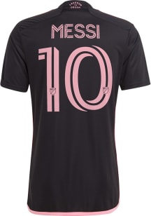 Lionel Messi Inter Miami CF Mens Replica Soccer Home Jersey - Black