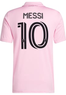 Lionel Messi Inter Miami CF Mens Replica Soccer Home Jersey - Pink