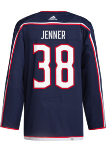 Adidas Boone Jenner Columbus Blue Jackets Mens Navy Blue Home Authentic Hockey Jersey