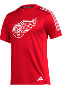 Adidas Detroit Red Wings Red Performance Short Sleeve T Shirt