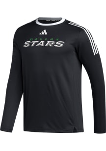 Adidas Dallas Stars Black Performance Long Sleeve T-Shirt