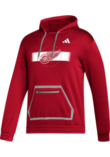Adidas Detroit Red Wings Mens Red Quick Stripe Hood