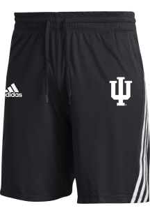 Adidas Indiana Hoosiers Mens Black 3 Stripe Shorts