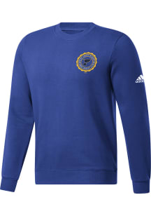 Adidas St Louis Blues Mens Blue Commencement Long Sleeve Crew Sweatshirt