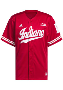 Adidas Indiana Hoosiers Mens Crimson Reverse Retro Baseball Jersey