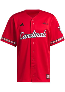 Adidas Louisville Cardinals Mens Red Reverse Retro Baseball Jersey