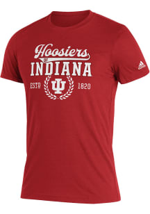 Adidas Indiana Hoosiers Red Second Semester Short Sleeve T Shirt