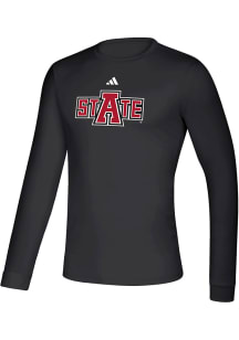 Adidas Arkansas State Red Wolves Black State Creator Long Sleeve T-Shirt