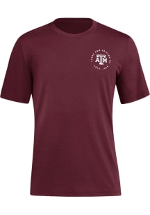 Adidas Texas A&amp;M Aggies Maroon Home Stack Short Sleeve Fashion T Shirt