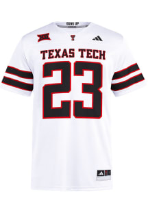 Adidas Texas Tech Red Raiders White Premier Away Football Jersey