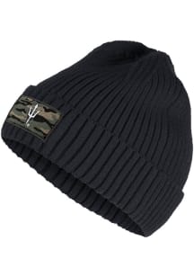Adidas Arizona State Sun Devils Black Camo Label Cuffed Beanie Mens Knit Hat