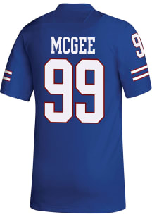 Ronald McGee  Adidas Kansas Jayhawks Blue Replica Name And Number Football Jersey
