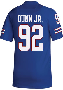 Tommy Dunn Jr.  Adidas Kansas Jayhawks Blue Replica Name And Number Football Jersey
