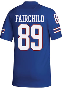 Mason Fairchild  Adidas Kansas Jayhawks Blue Replica Name And Number Football Jersey
