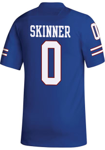 Quentin Skinner  Adidas Kansas Jayhawks Blue Replica Name And Number Football Jersey