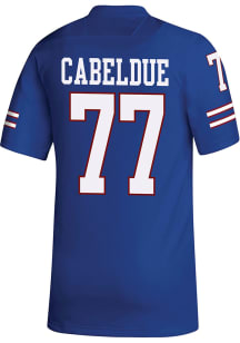Bryce Cabeldue  Adidas Kansas Jayhawks Blue Replica Name And Number Football Jersey