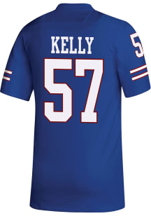Hank Kelly  Adidas Kansas Jayhawks Blue Replica Name And Number Football Jersey
