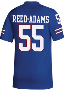 Ar'maj Reed-Adams  Adidas Kansas Jayhawks Blue Replica Name And Number Football Jersey
