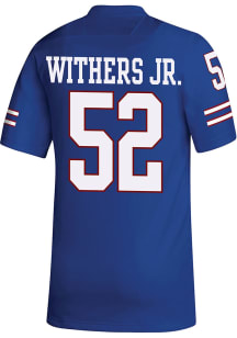 D.J. Withers  Adidas Kansas Jayhawks Blue Replica Name And Number Football Jersey
