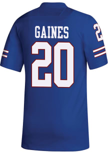 Donovan Gaines  Adidas Kansas Jayhawks Blue Replica Name And Number Football Jersey