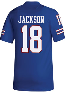 Jack Jackson  Adidas Kansas Jayhawks Blue Replica Name And Number Football Jersey