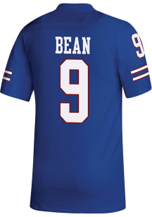 Jason Bean  Adidas Kansas Jayhawks Blue Replica Name And Number Football Jersey