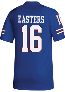 Ben Easters  Adidas Kansas Jayhawks Blue Replica Name And Number Football Jersey