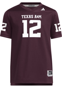 Adidas Texas A&amp;M Aggies Youth Maroon Replica Football Jersey