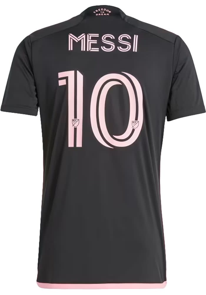 Lionel Messi Inter Miami CF Mens Replica Soccer BLACK Away Jersey