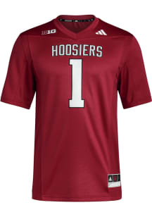 Adidas Indiana Hoosiers Crimson Premier Football Jersey