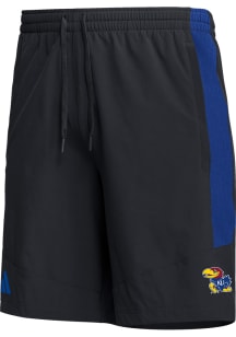 Adidas Kansas Jayhawks Mens Black Woven Shorts