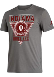 Adidas Indiana Hoosiers Grey True Believer Basketball Short Sleeve T Shirt