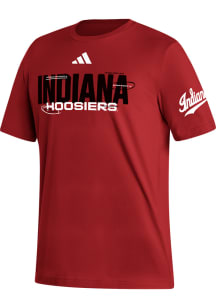Adidas Indiana Hoosiers Crimson True Focus Short Sleeve T Shirt