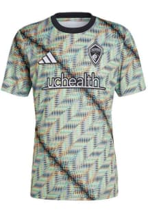 Adidas Colorado Rapids Mens Green Hispanic Celebration Pre-match Jersey