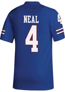Devin Neal  Adidas Kansas Jayhawks Blue Replica Name And Number Football Jersey