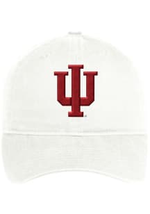 Adidas Indiana Hoosiers Slouch Adjustable Hat - White