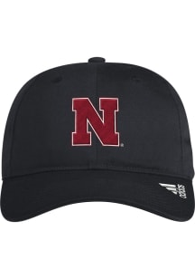 Adidas Nebraska Cornhuskers Performance Slouch Adjustable Hat - Black